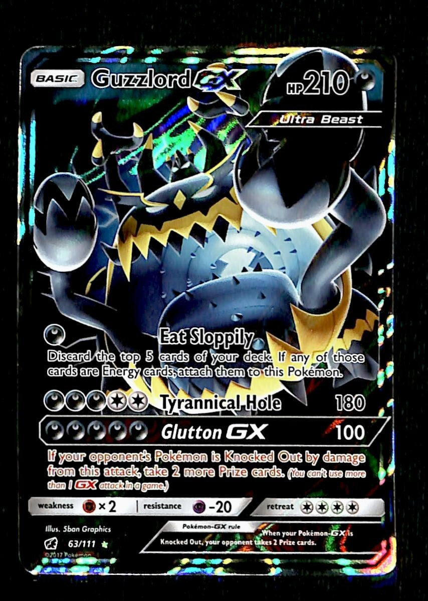 guzzlord gx pokemon card price Guzzlord GX - 105/111 Full Art Ultra Rare