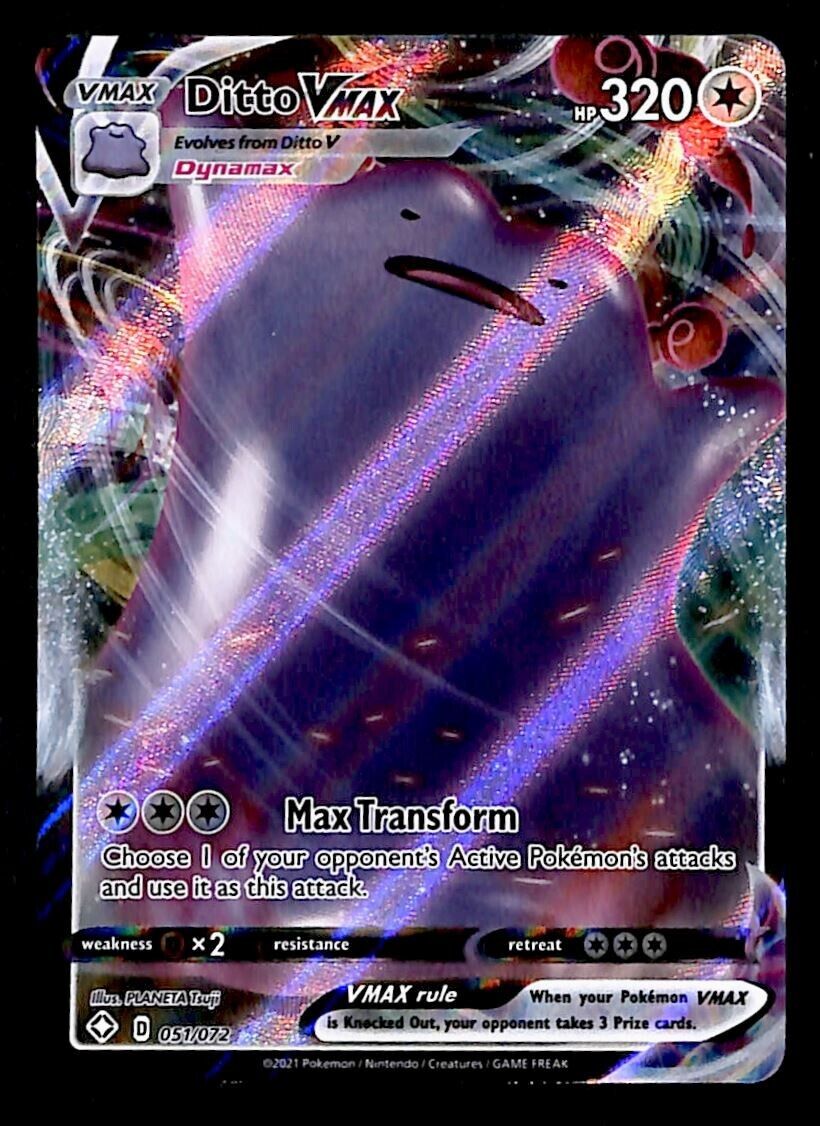 ditto vmax pokemon card Ditto VMAX 141/190 Shiny Star V Triple Rare Holo Japanese Pokemon Card NM