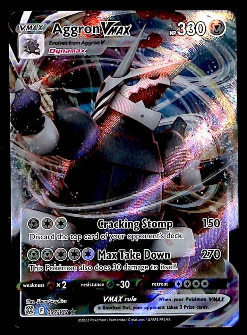 pokemon card aggron vmax price Full Art Ultra Rare Brilliant Stars 097/172, NM but Aggron VMAXs Max 2025 Hydreigon - Pokémon 341 Token:Angel (Pack of 3 Token Cards) Collector's Commander Deck