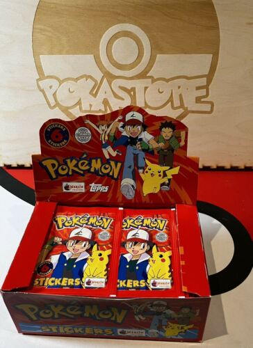 TOPPS Merlin Collection 1 x Booster Pack Factory Sealed Pokemon Stickers