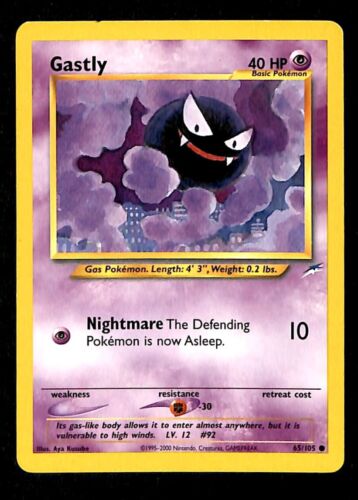Gastly Neo Destiny EX, 65/105 Pokemon Card