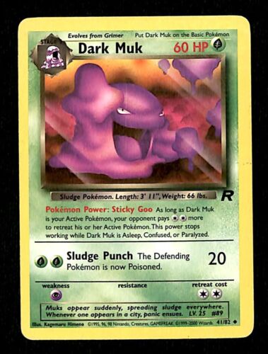 Dark Muk Team Rocket EX, 41/82 Pokemon Card.