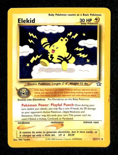 Elekid Neo Genesis VG, 22/111 Pokemon Card
