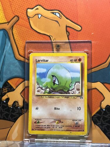 Larvitar Neo Discovery VG, 57/75 Pokemon Card.