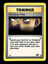 The Boss’s Way Team Rocket NM, 73/82 Pokemon Card.