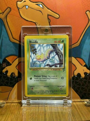 Weedle Base Set 2 NM 100/130 Pokemon Card