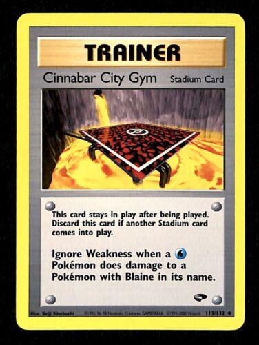 Cinnabar City Gym | Gym Challenge EX, 113/132 Pokemon Card