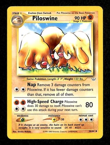 Piloswine Neo Revelations EX, 36/64 Pokemon Card