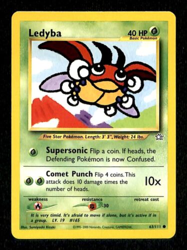 Ledyba Neo Genesis EX 63/111 Pokemon Card