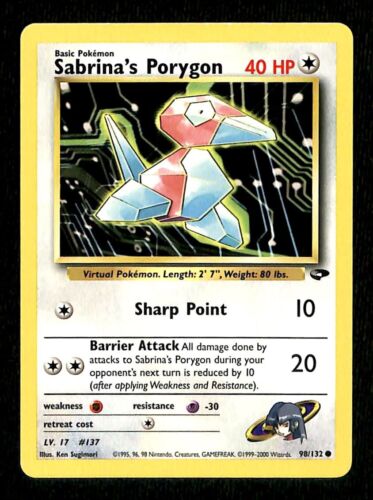 Sabrinas Porygon Gym Challenge NM, 98/132 Pokemon Card