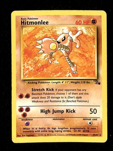 Hitmonlee Fossil EX, 22/62 Pokemon Card