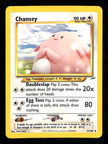 Chansey Neo Destiny NM, 31/105 Pokemon Card