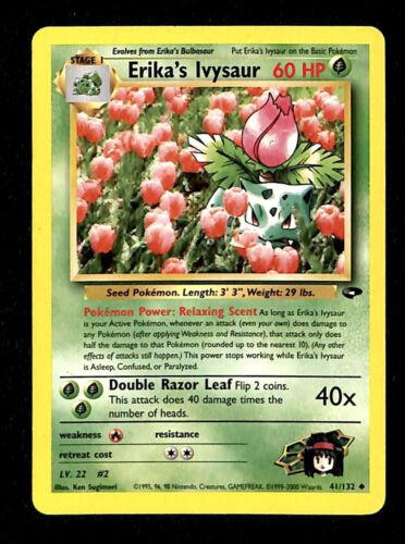 Erika’s Ivysaur Gym Challenge EX, 41/132 Pokemon Card