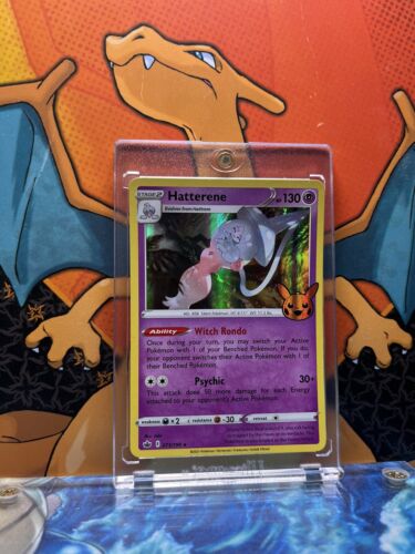 Hatterene Holo Trick Or Trade NM, 073/198 Pokemon Card.