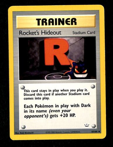 Rockets Hideout Neo Revelations EX, 63/64 Pokemon Card