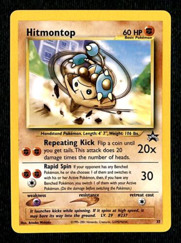 Hitmontop Black Star Promo 37, NM Pokemon Card