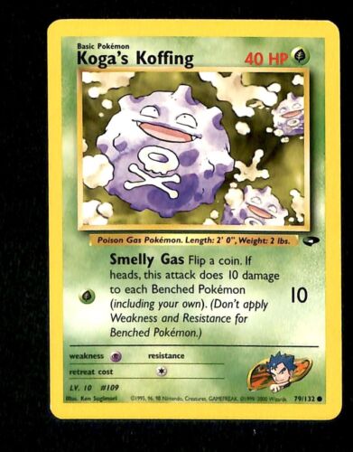Kogas Koffing Gym Challenge EX, 79/132 Pokemon Card