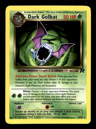 Dark Golbat Team Rocket EX, 24/82 Pokemon Card.