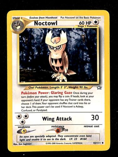 Noctowl Neo Genesis EX, 42/111 Pokemon Card