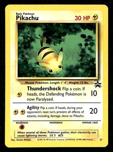 Bumble Bee Pikachu Black Star Promo 27, EX Pokemon Card
