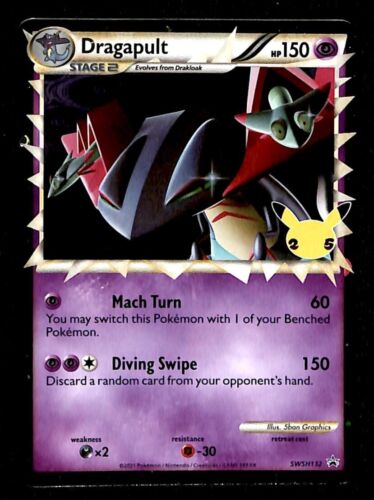 Dragapult Black Star Promo 25th Anniversary SWSH132, NM Pokemon Card