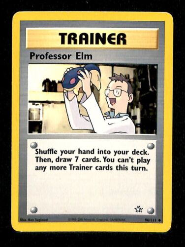 Professor Elm Neo Genesis EX, 96/111 Pokemon Card
