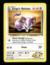 Lt Surges Rattata Gym Heroes EX, 82/132 Pokemon Card.