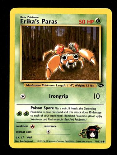 Erika’s Paras Gym Challenge NM, 71/132 Pokemon Card