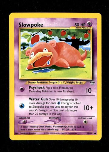Slowpoke Neo Genesis EX, 73/111 Pokemon Card