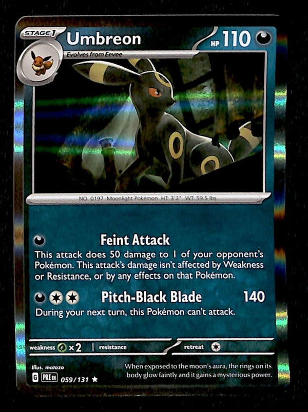 Umbreon Holo Prismatic Evoloutions 059/131, NM Pokemon Card