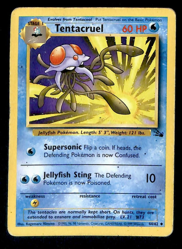 Tentacruel Fossil MP, 44/62 Pokemon Card