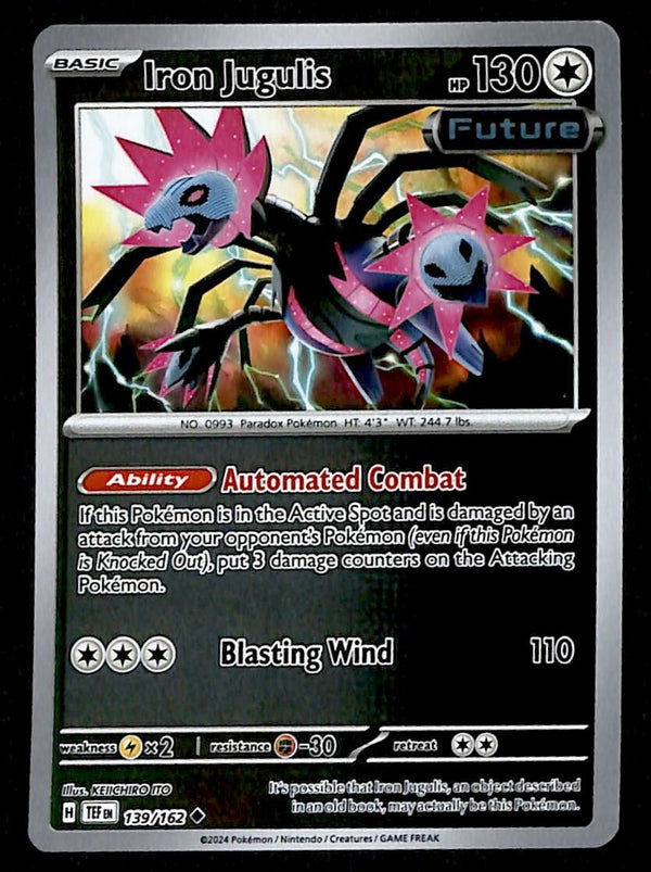 Iron Jugulis Holo Temporal Forces 139/162, NM Pokemon Card