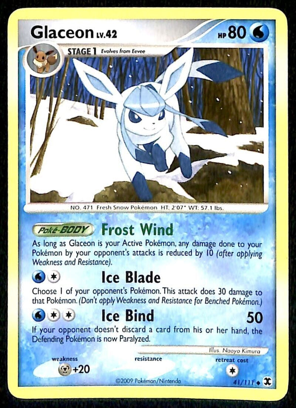 Glaceon Rising Rivals EX, 41/111 Pokemon Card