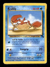 Krabby Fossil MP, 51/62 Pokemon Card