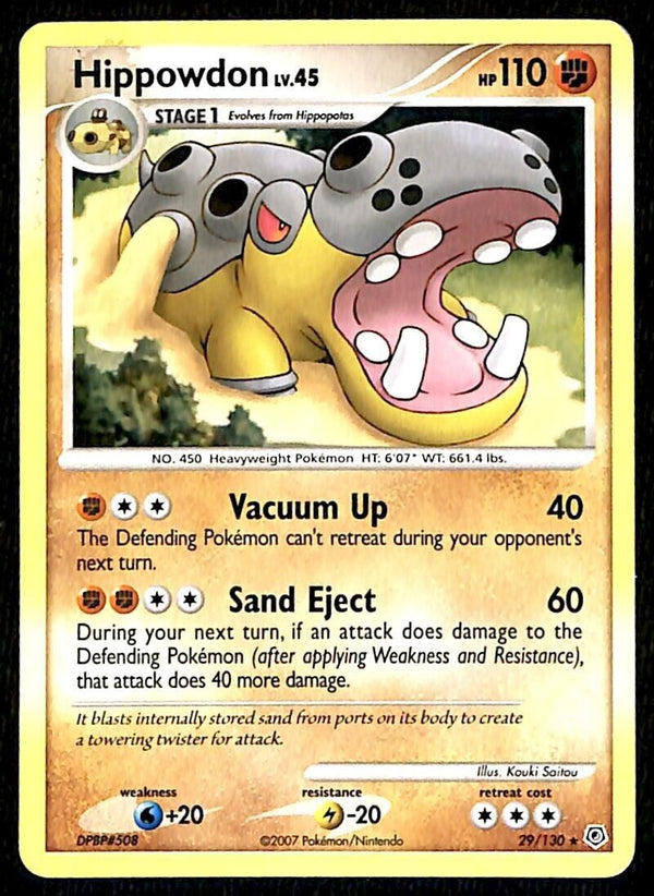 Hippowdon Diamond & Pearl EX, 29/130 Pokemon Card