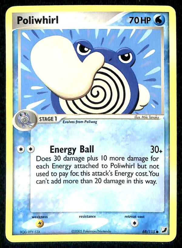 Poliwhirl Unseen Forces NM, 68/115 Pokemon Card
