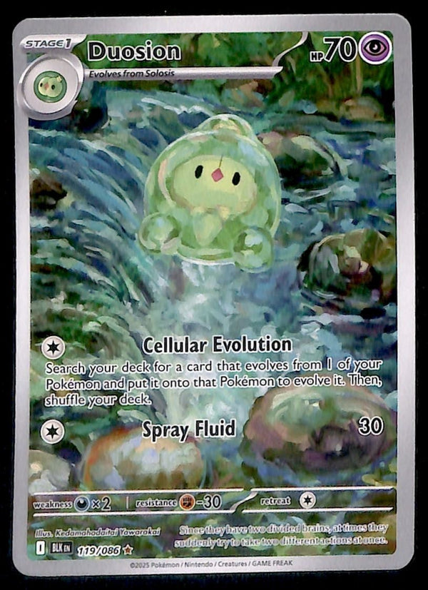 Duosion Illustration Rare Black Bolt 119/086, NM Pokemon Card