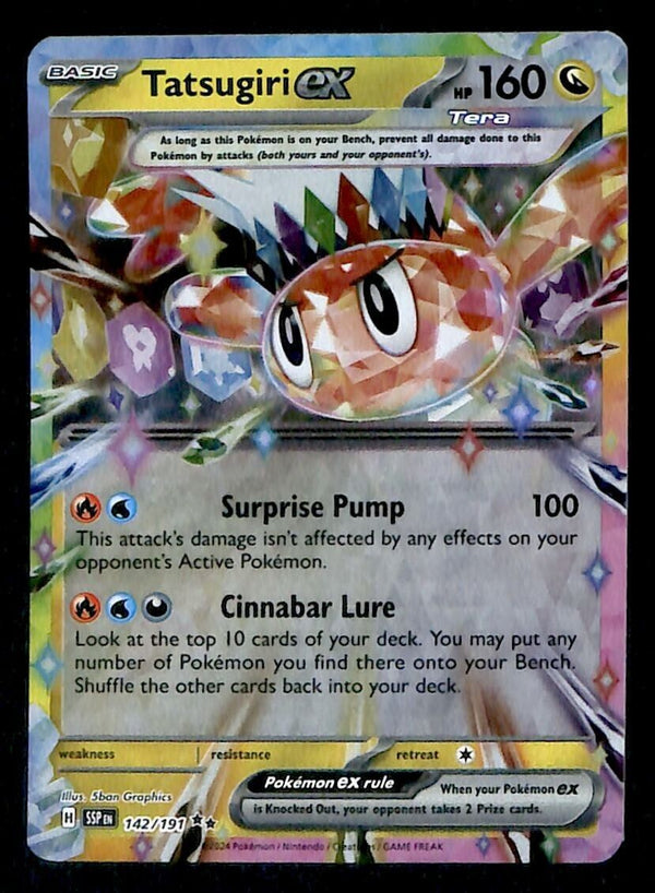 Tatsugiri EX Ultra Rare Surging Sparks 142/191, NM Pokemon Card