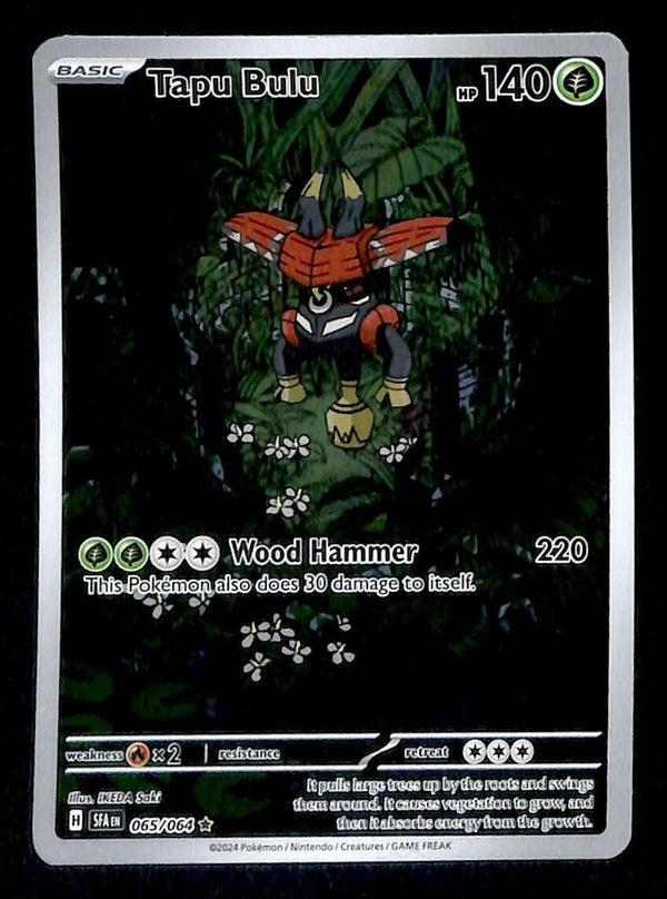 Tapu Bulu Illerstation Rare Shrouded Fable 065/064, NM Pokemon Card