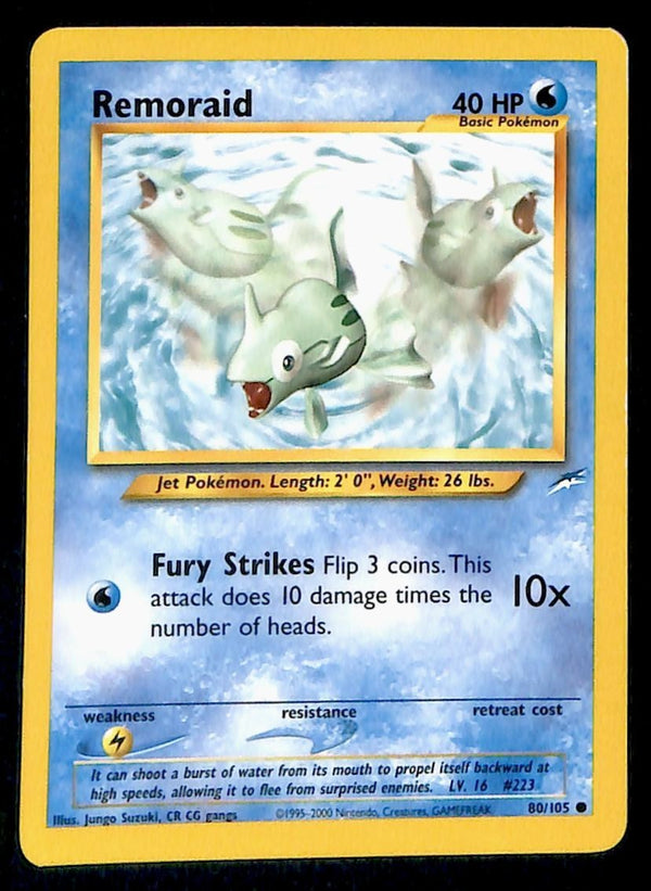 Remoraid Neo Destiny Unlimited 80/105, NM Pokemon Card