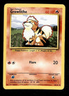 Growlithe Base Set 1999 Unlimited Print LP, 28/102 Pokemon Card.