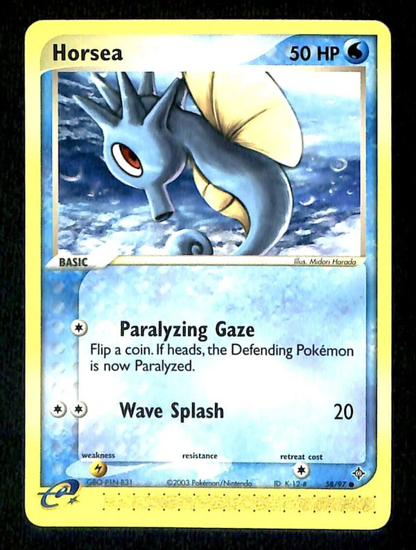 Horsea EX Dragon NM, 58/97 Pokemon Card