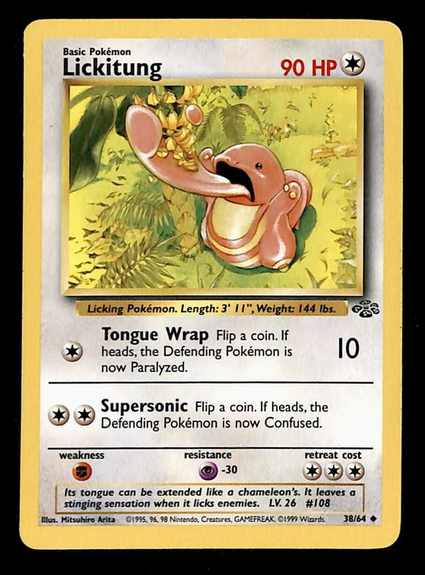 Lickitung Jungle NM, 38/64 Pokemon Card