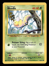 Weedle Base Set 1999 Unlimited Print NM, 69/102 Pokemon Card.
