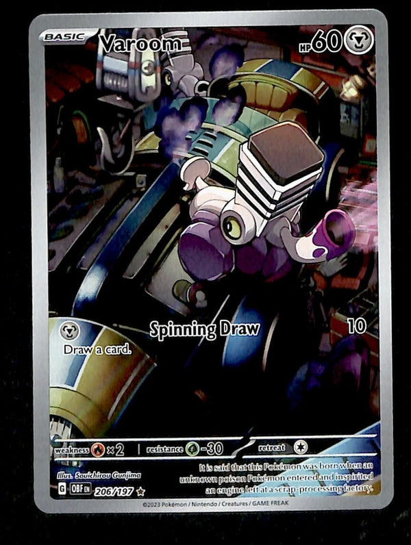 Varoom Illustration Rare Obsidian Flames 206/197, NM Pokemon Card
