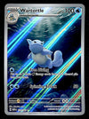 Wartortle ex Illustration Rare Scarlet & Violet 151 171/165, NM Pokemon Card