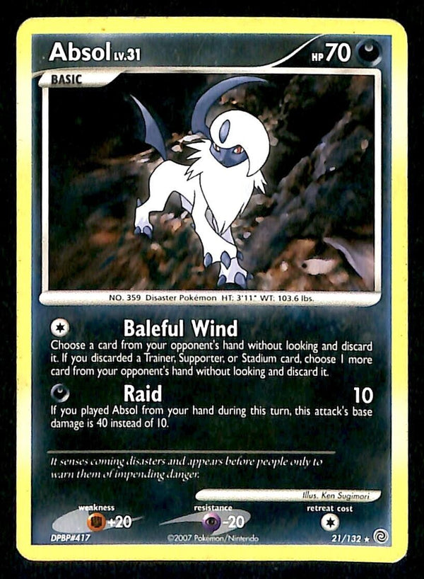 Absol Secret Wonders EX, 21/132 Pokemon Card