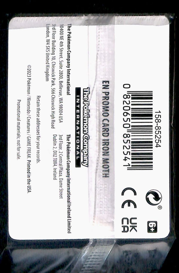 Iron Moth Sealed EB Games Stamped Paradox Rift 028/182,NM Pokemon Card