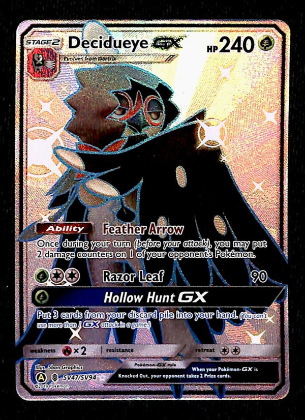 Decidueye GX Shiny Vault Hidden Fates SV47/SV94, NM Pokmon Card