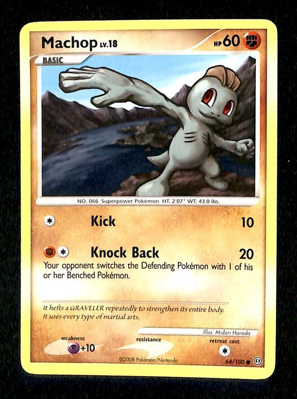 Machop Stormfront NM, 64/100 Pokemon Card